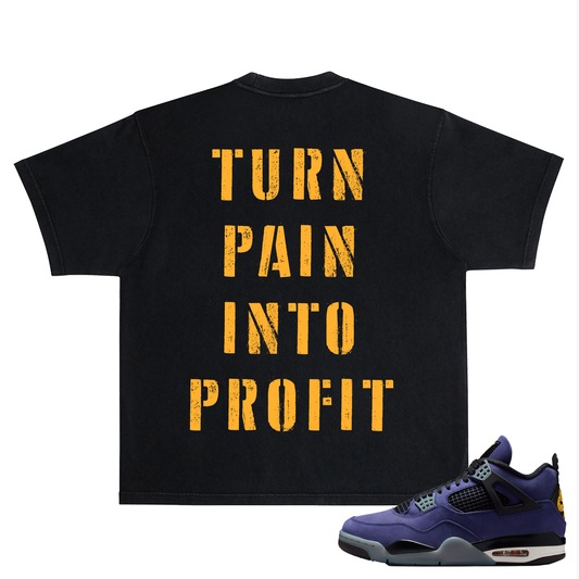 Rich Dead Idols Turn Pain Into Profit Tee Black/Gold