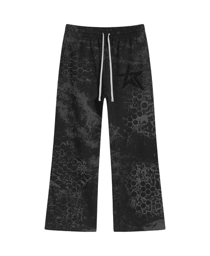 WKND Riot BLK On BLK Rhinestones Sweatpants