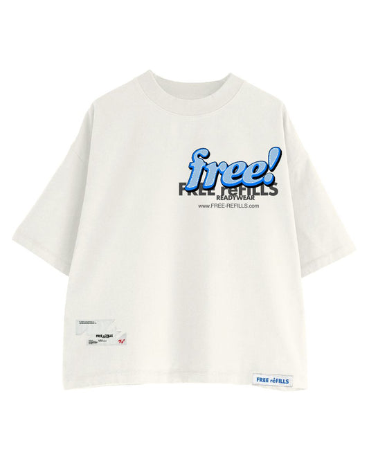 Free Refills Tabloid Tee Off White
