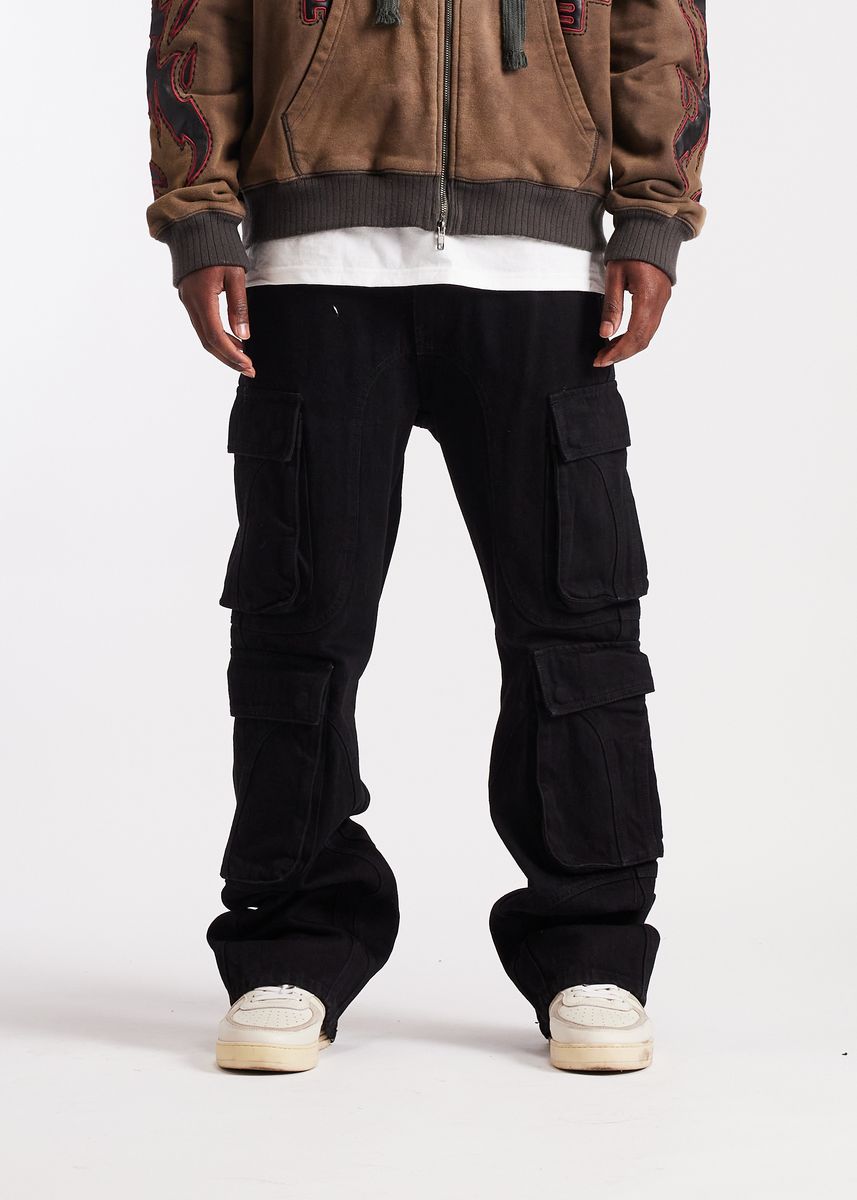 Embellish Recon Cargo Denim (Black) (EMBHO25-101)