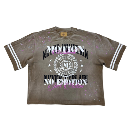 Motion No Emotion Brown Tee (MOTK-009)