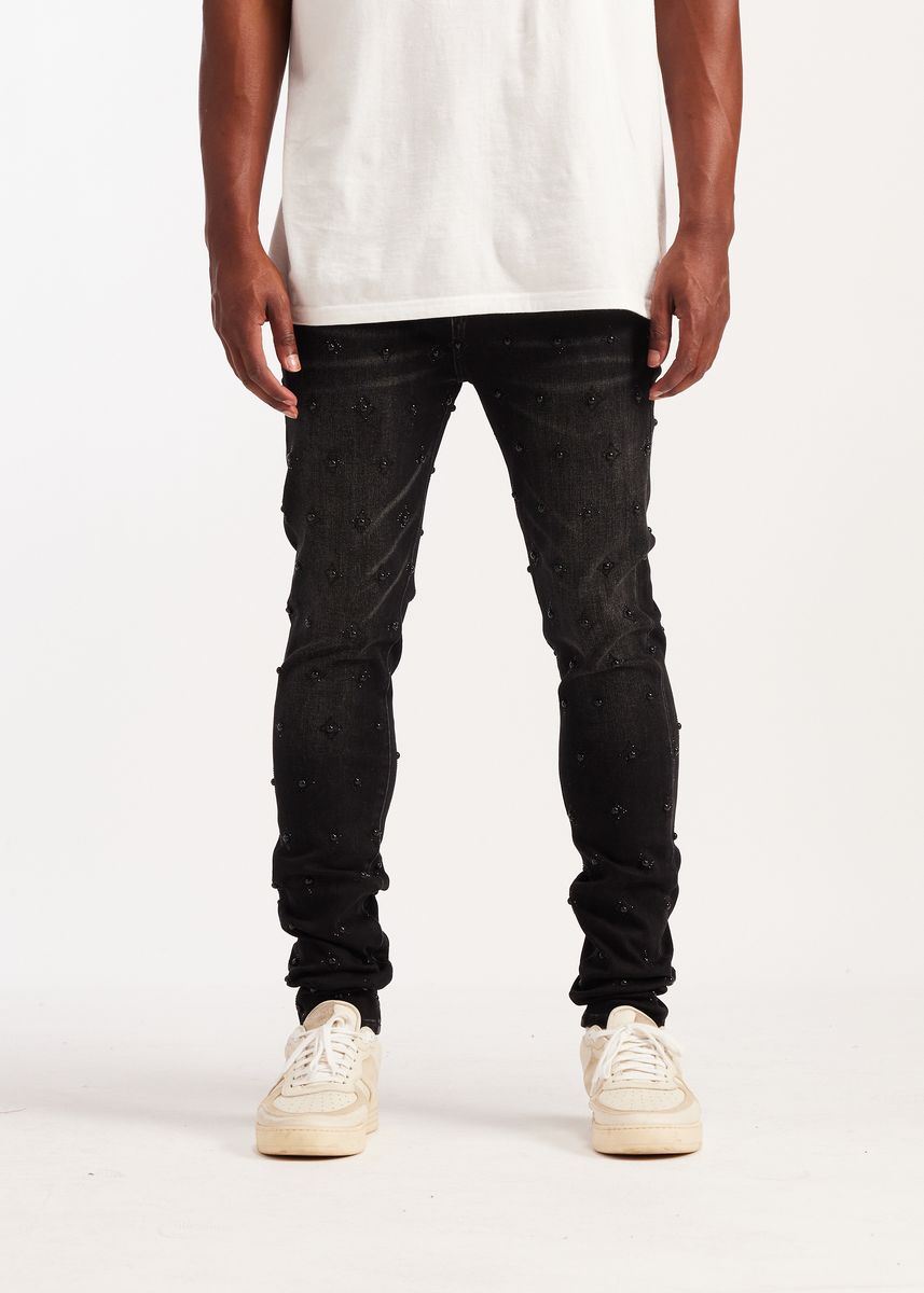 Embellish Cygnus Skinny Washed Black (EMB-S26-12)