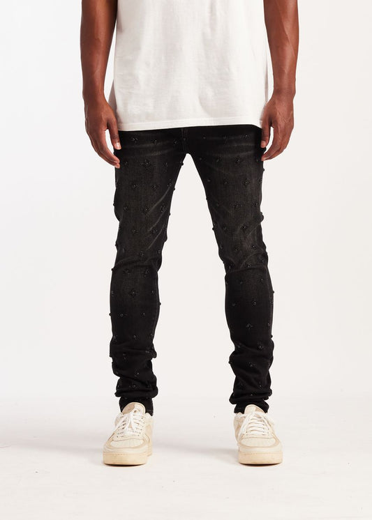 Embellish Cygnus Skinny Washed Black (EMB-S26-12)