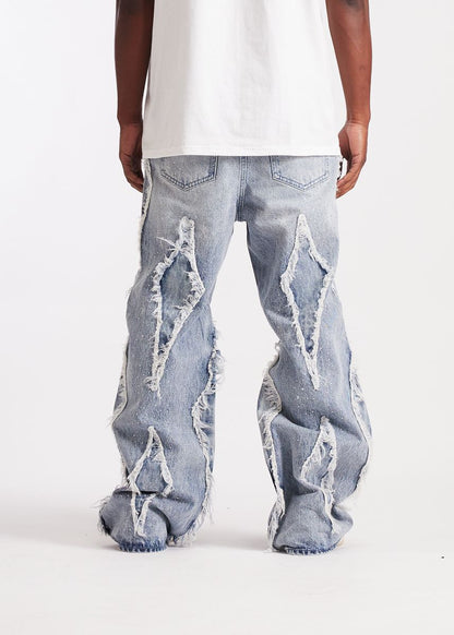 Embellish Icon Baggy Denim (Blue) (EMBHO25-111)