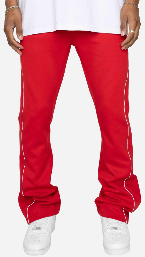 EPTM Piping Flared Track Pants Red