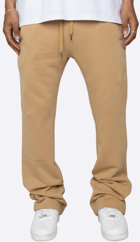 EPTM French Terry Flare Sweatpants Tan