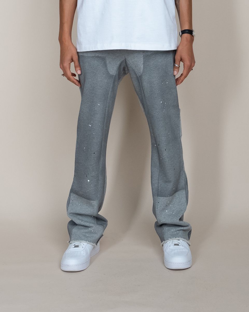 EPTM French Terry Carpenter Stacks Heather Grey