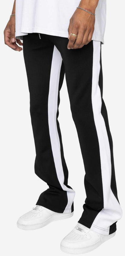 EPTM Piping Flared Track Pants Black/White