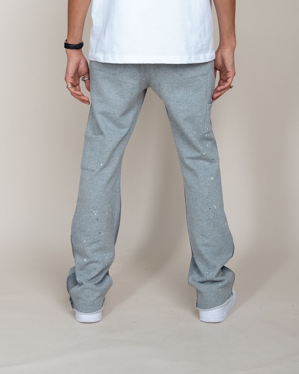 EPTM French Terry Carpenter Stacks Heather Grey