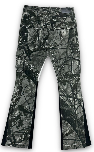 ESNTL Lab Commander Cargo Stacked Snow Camo
