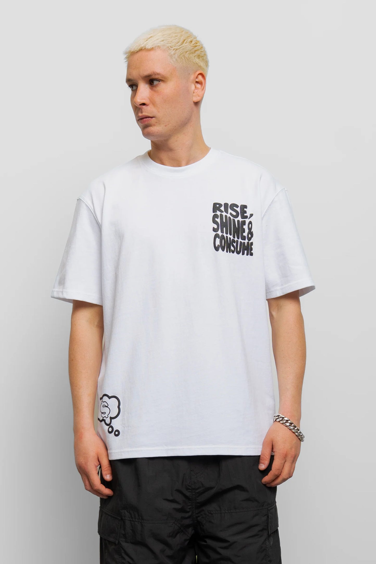 Rise, Shine & Consume T-Shirt - White
