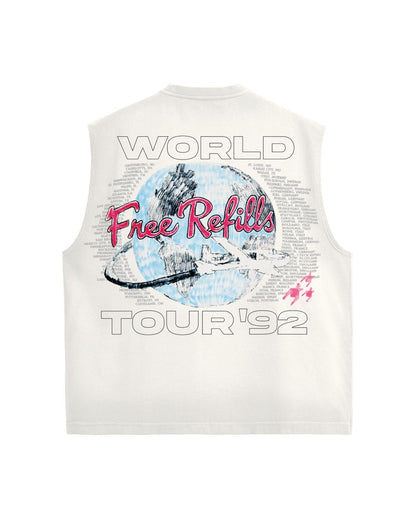 Free Refills World Cut Off Tee