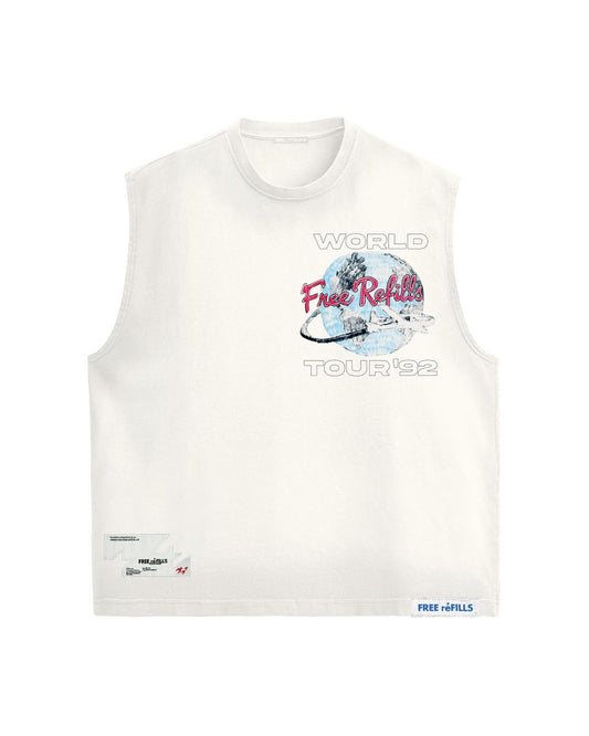 Free Refills World Cut Off Tee