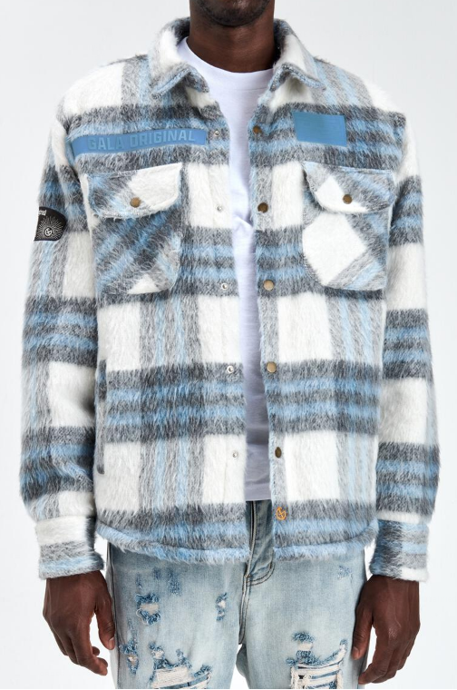 Gala Furry Fleece Flannel Jacket