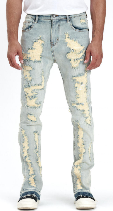 Gala Oxford Stacked Jeans