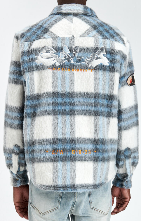 Gala Furry Fleece Flannel Jacket
