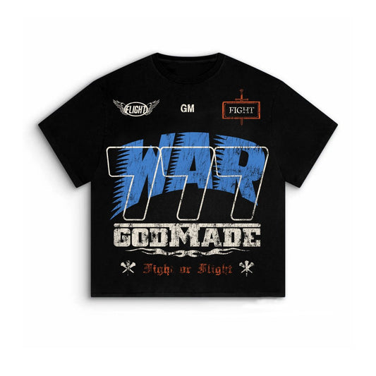 Godmade Clothing War Washed Black Tee