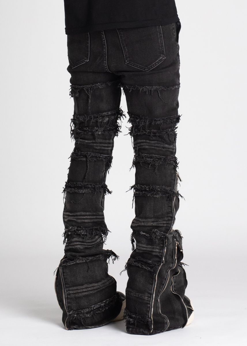 Guapi Iron Grey Distressed Denim