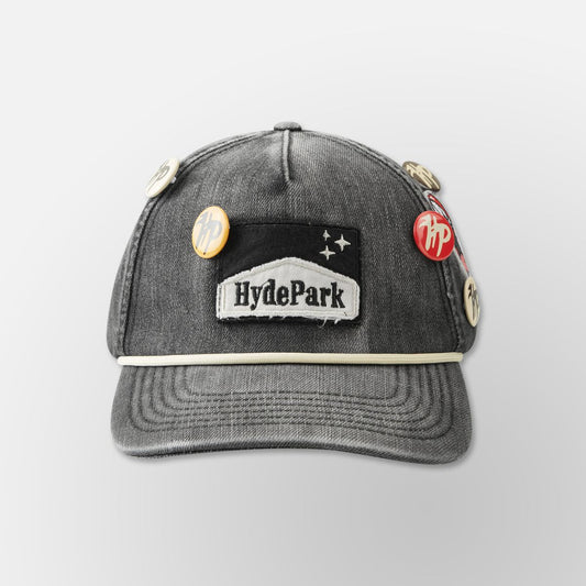 You Aren't Invited Ciggy Cig Denim Cap - BLK