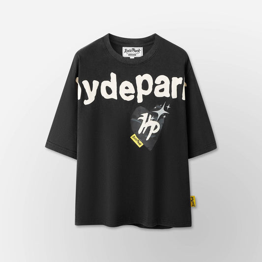 You Aren't Invited Power Skull Camo Heart - Black/Cream