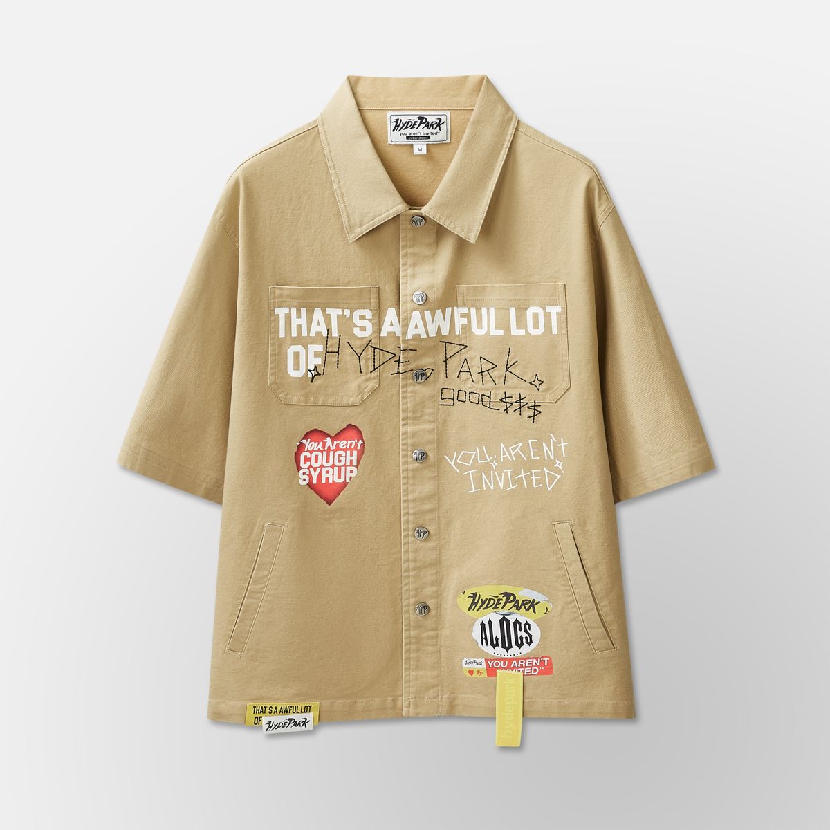 You Aren't Invited Mecanic Work Wear Shirt ALOCS x HP- Brown