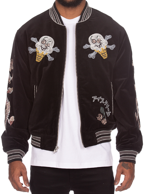 Icecream Skull Island Jacket Black