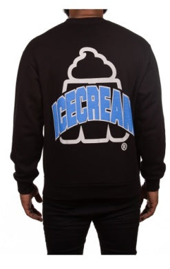 Icecream Static Age Crew Sweatshirt Black