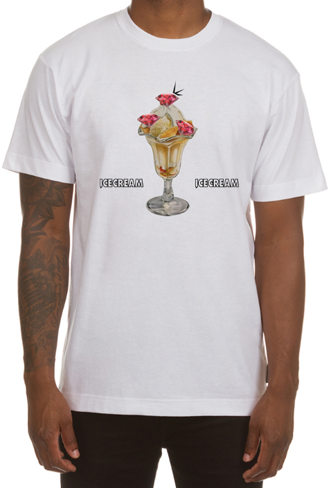 Icecream Stagger SS Tee White