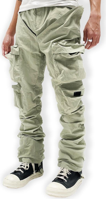 Lifted Anchors "Terrain" Flare Chap Olive Cargos