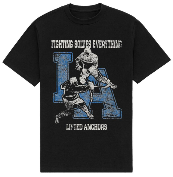 Lifted Anchors "Fighting" Black Tee