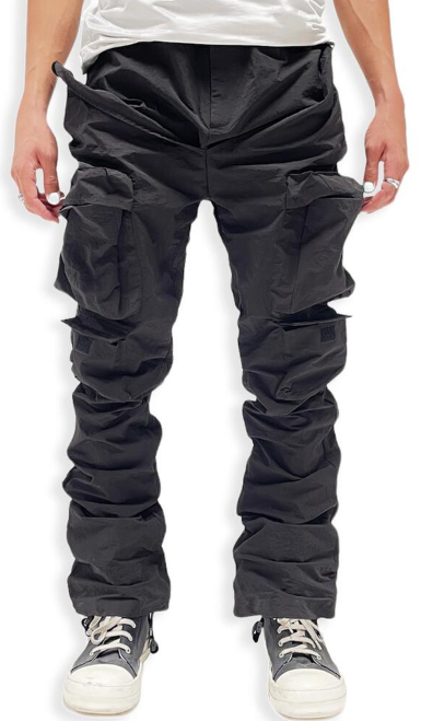 Lifted Anchors "Terrain" Flare Chap Black Cargos