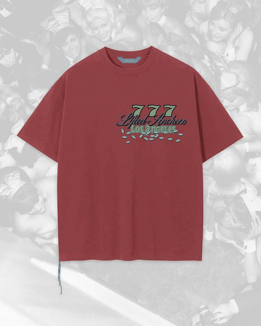 Lifted Anchors Jackpot Tee Red
