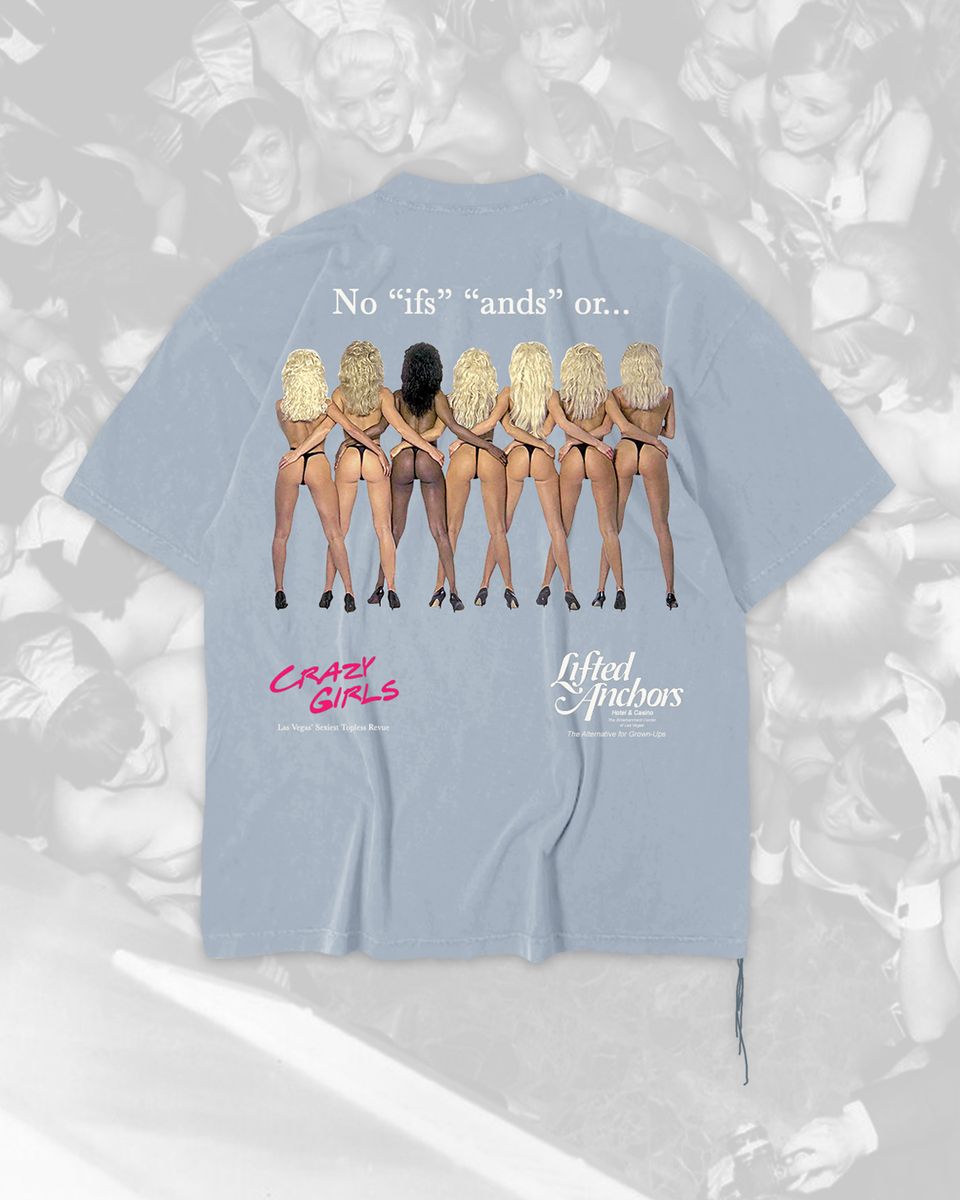 Lifted Anchors Showgirls Tee Sky Blue