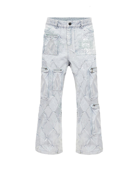 Lifted Anchors Pinched Stacked Flare Light Blue Wash
