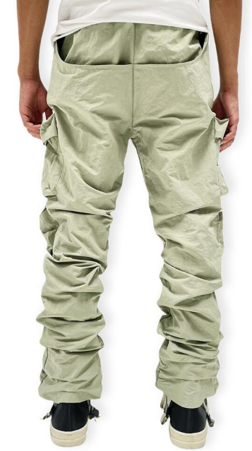 Lifted Anchors "Terrain" Flare Chap Olive Cargos