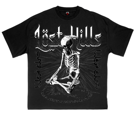 Lost Hills Sitting Skeleton Tee LH008