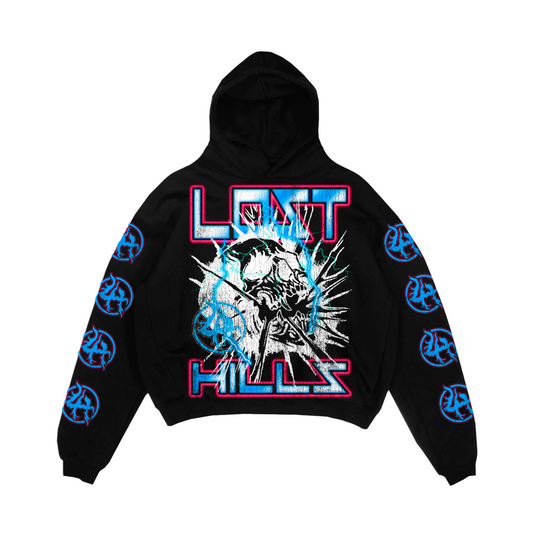 Lost Hills Lightning Skull Hoodie