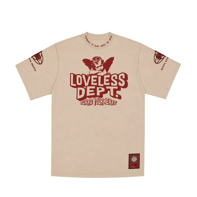 Premium Milano Mens Loveless Crew Neck T-Shirt CT261-117 Cream