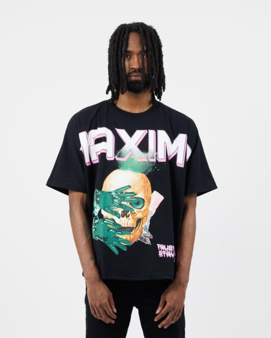 Maximo Trust None Stay True Skull Tee Black