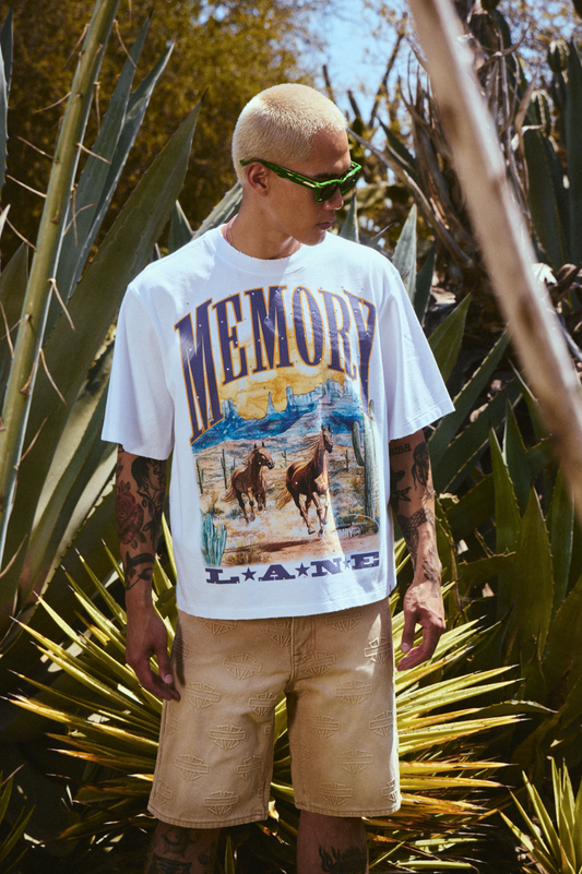 Memory Lane Wild Horses Crop Tee