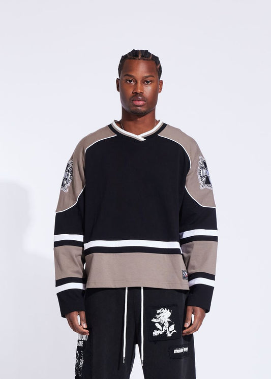Memory Lane M Shield Hockey Jersey Black