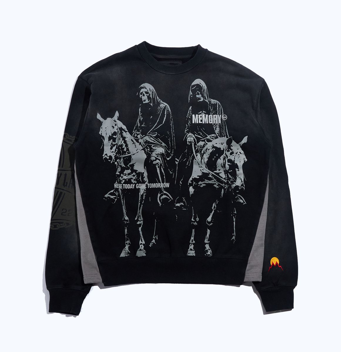 Memory Lane Reapers Flare Crewneck Vintage Black