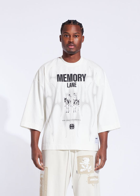 Memory Lane Storm Riders Oversized Tee Cream