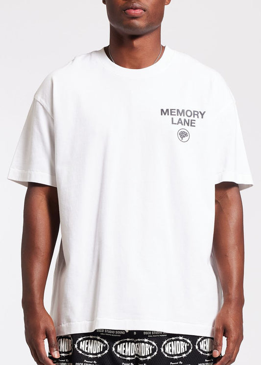 Memory Lane Vetica A.O.N Tee White