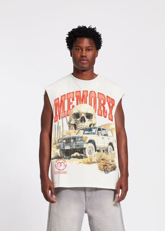 Memory Lane Desert Scene Sleeveless Crop Tee