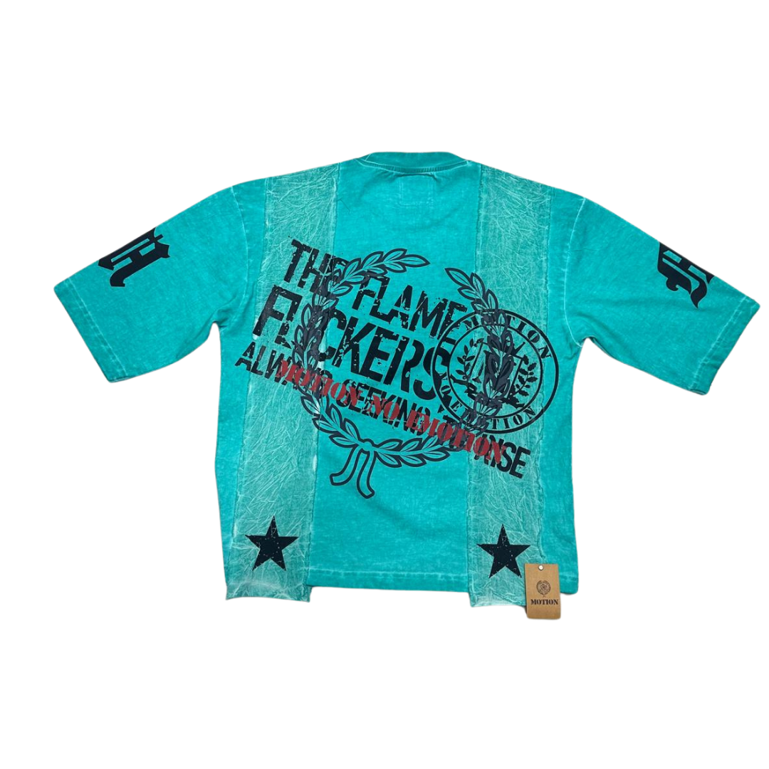 Motion No Emotion Vintage Aqua Tee (MOTK-002)