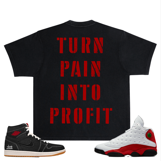 Rich Dead Idols Turn Pain Into Profit Tee Black