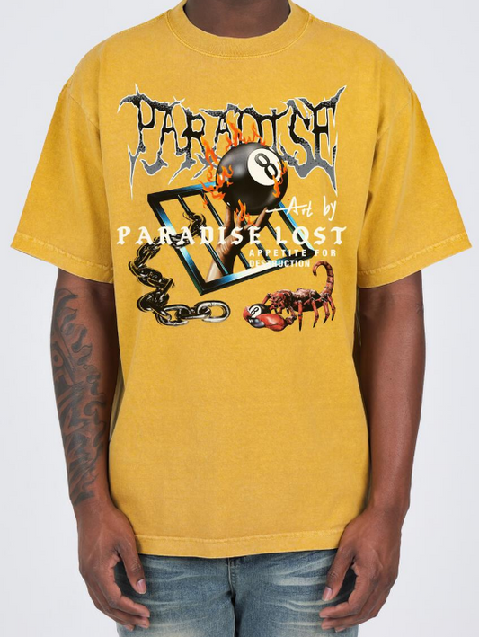 Paradise Destruction Tee Mustard