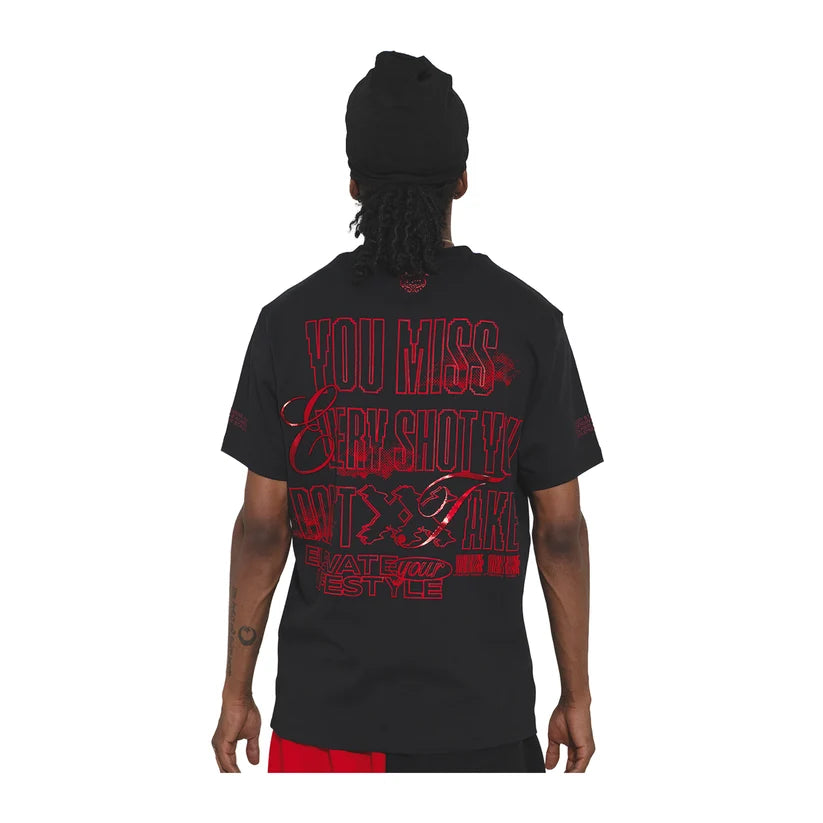 Premium Milano Mens Roll The Dice Crew Neck T-Shirt CT261-113 Black