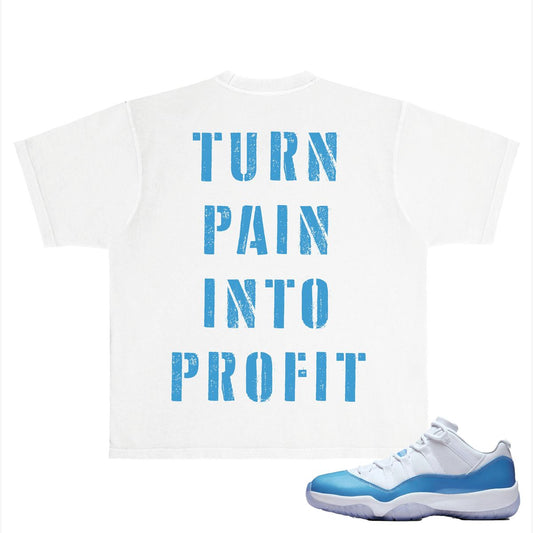 Rich Dead Idols Turn Pain Into Profit Tee White/Blue